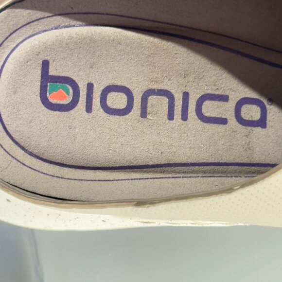 BIONICA Oceana Women's Wedge Slide Sandals Slip-on Slip Resistant Taupe Size 8M - Picture 10 of 12